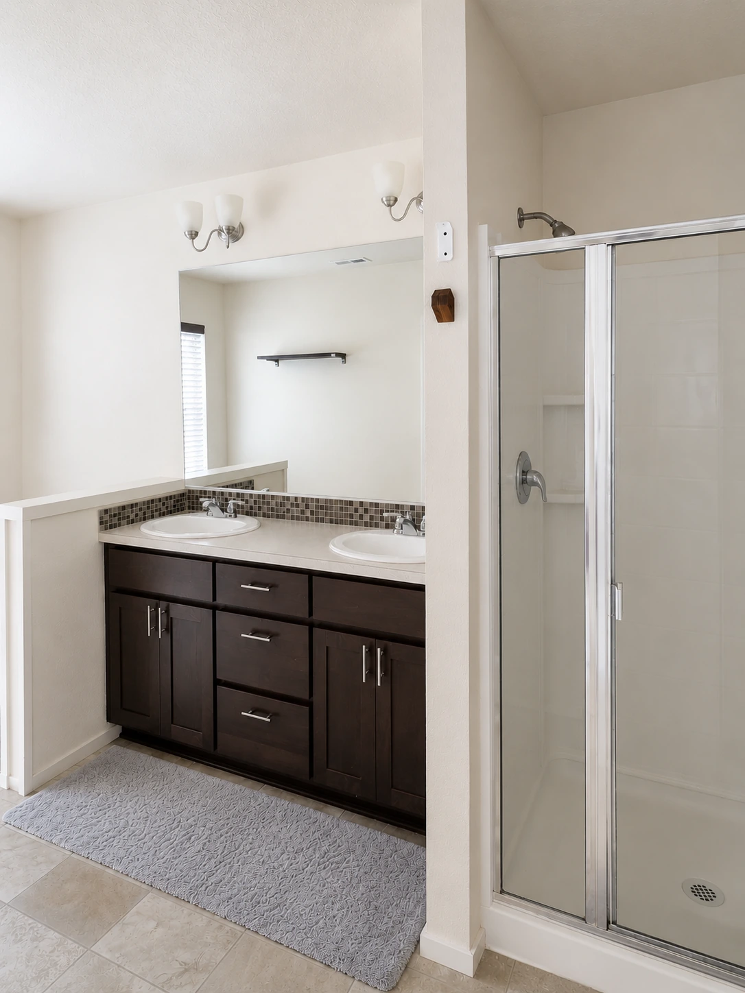 South Fork bathroom vanity and shower
